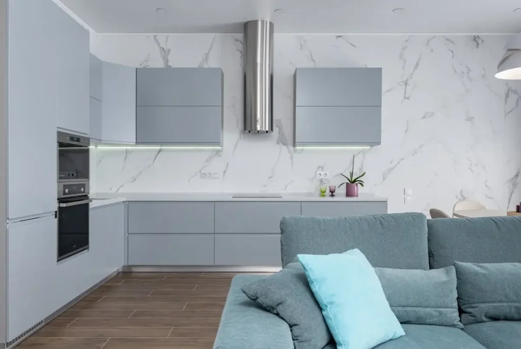 light gray kitchen cabinets
