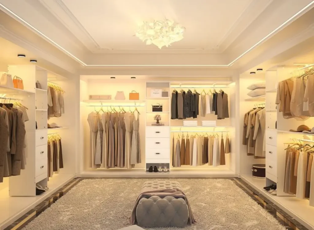 Luxurious Walk-in with the palace-like vibe