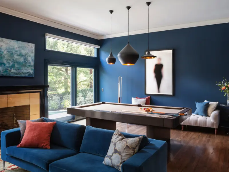 Seating Zones for Play vs. Watching of Game Room Furniture